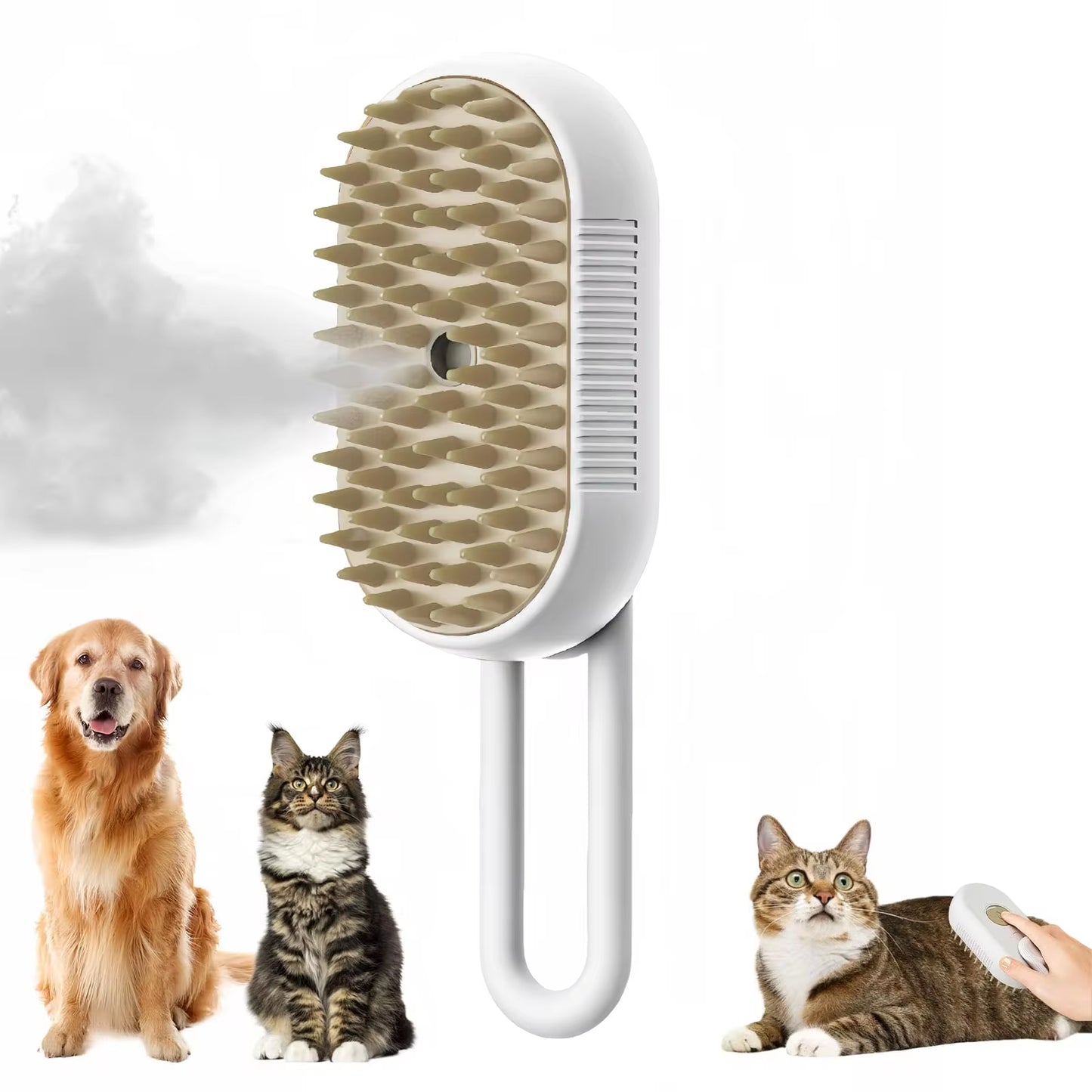 🐾 SteamGroom™ 3-in-1 Pet Brush (USB Rechargeable)
