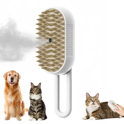 🐾 SteamGroom™ 3-in-1 Pet Brush (USB Rechargeable)